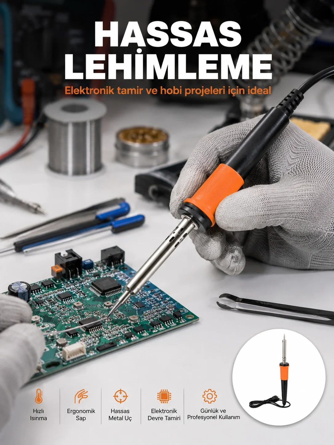 Mey İthalat® Güvenli Kullanım Sağlayan Isı Yalıtımlı Lehimleme Ka