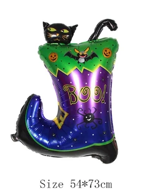 Mey İthalat® Halloween Çizmeli Kara Kedi Folyo Balon