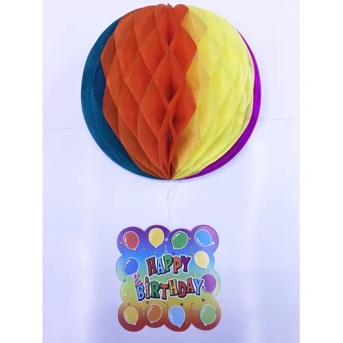 Mey İthalat® Happy Birthday Kağıt Süsü 55 cm