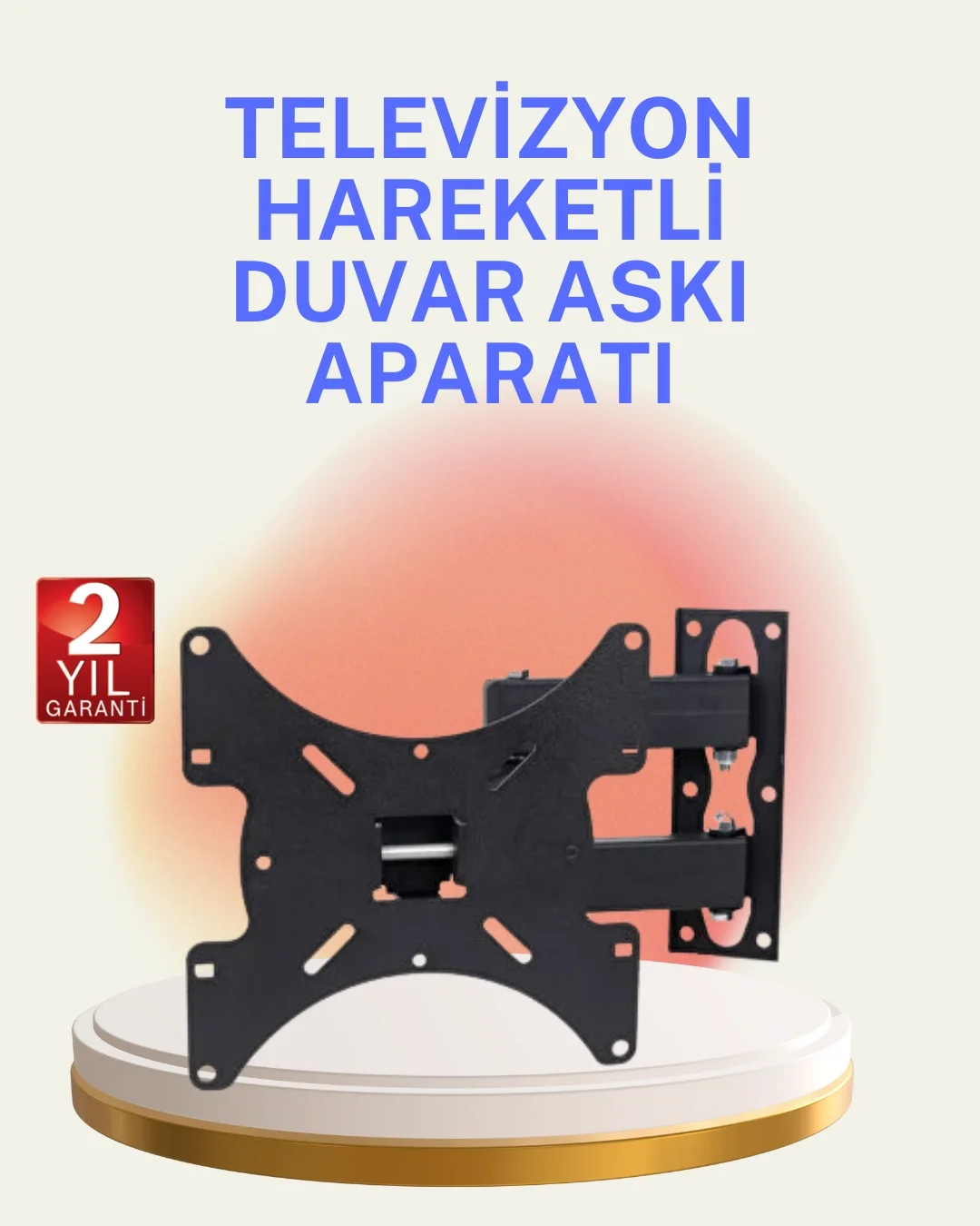 Mey İthalat® Hareketli TV Duvar Askı Aparatı 22–49 İnç Uyumlu