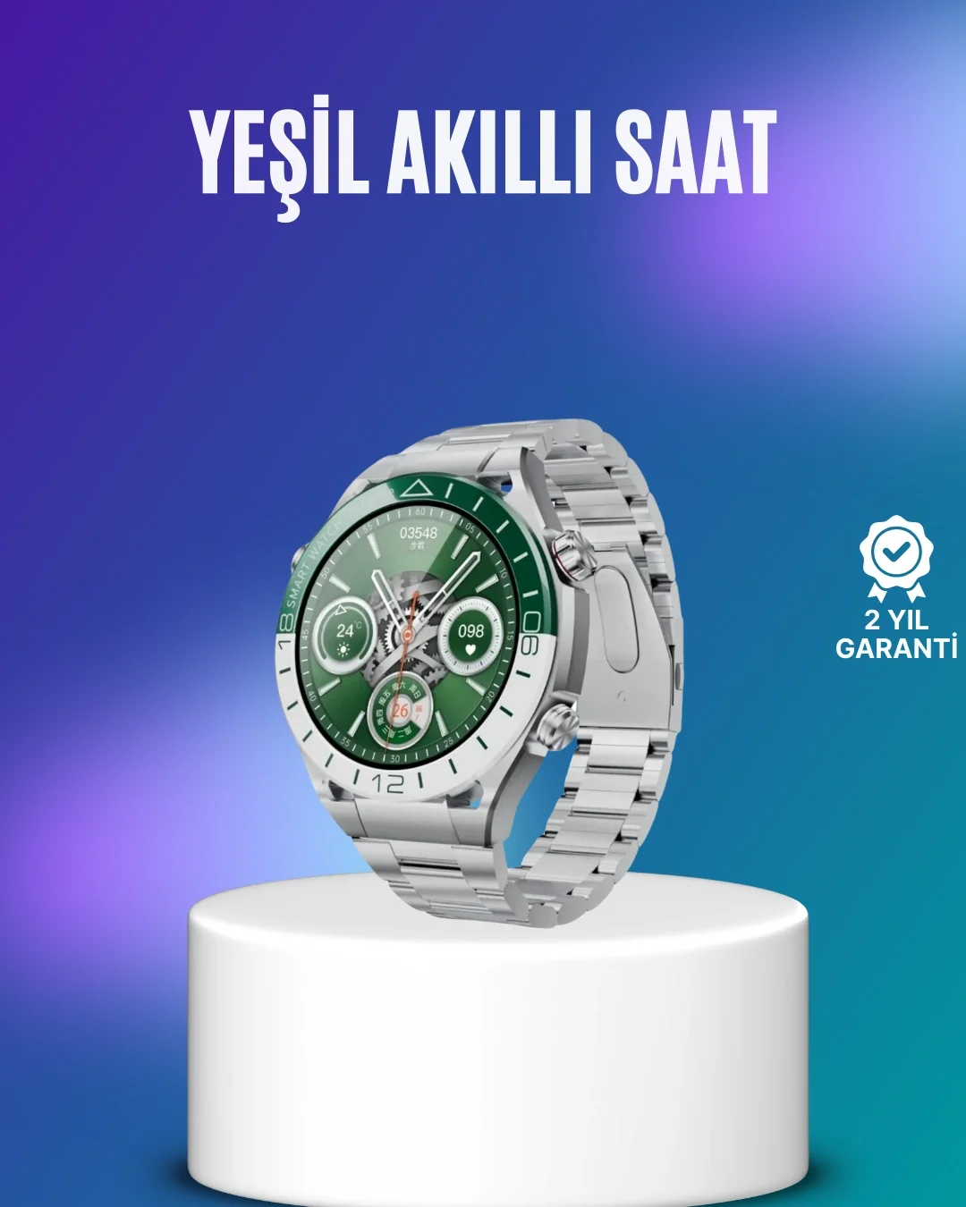 Mey İthalat® Harita Görüntüleme Özellikli Amoled Akıllı Saat 3 Ka