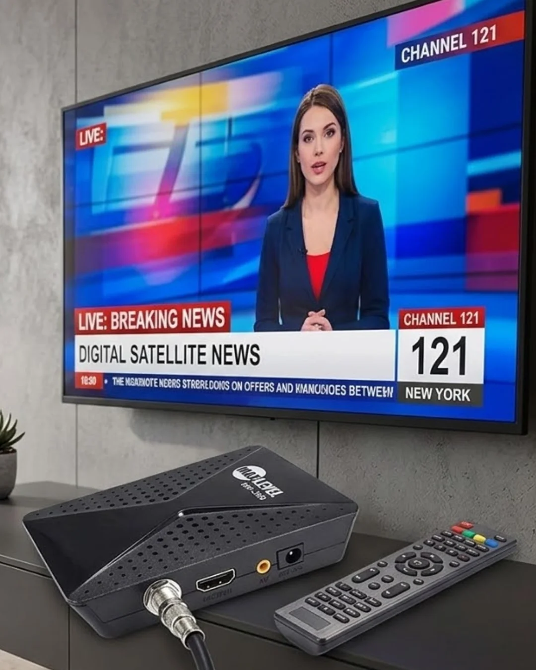 Mey İthalat® HD Uydu Alıcısı Full HD Görüntü HDMI USB WiFi Destek