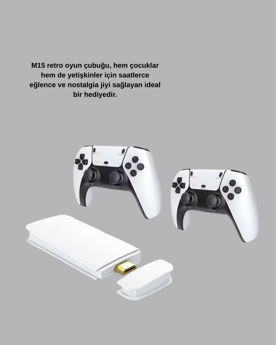 Mey İthalat® HDMI Çıkışlı Kablosuz 2 Kollu 4K Retro Oyun Kutusu