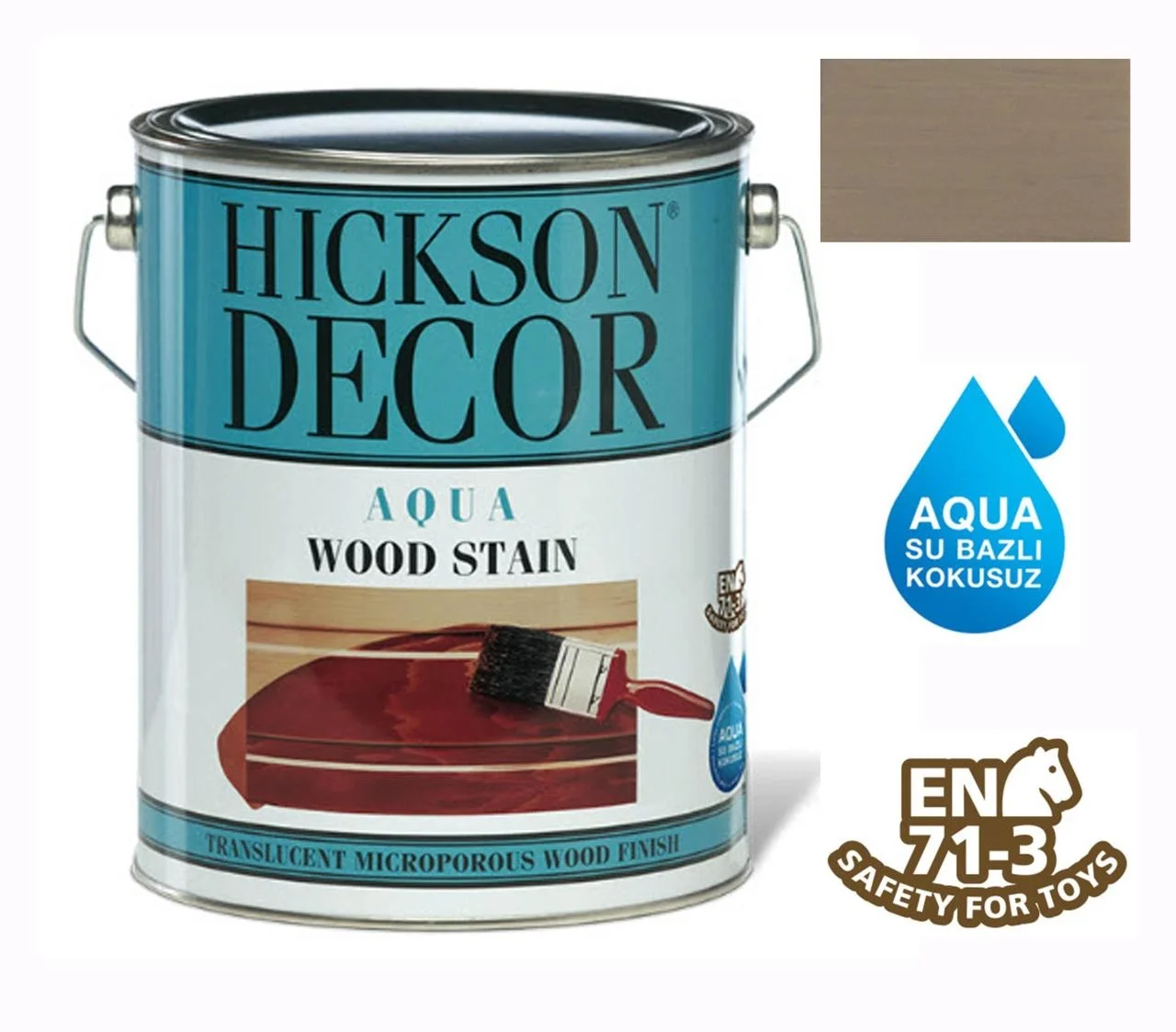 Mey İthalat® Hickson Decor Aqua Su Bazlı 2,5 LT Warm Grey