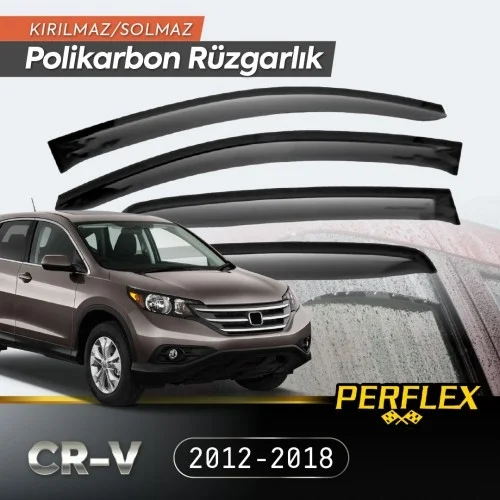 Mey İthalat® Honda CR-V 2012-2018 Cam Rüzgarlığı V2 Düz