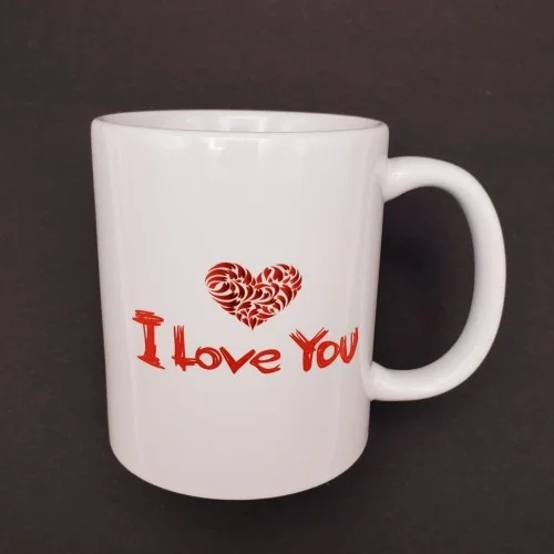 Mey İthalat® I Love You Baskılı Bardak