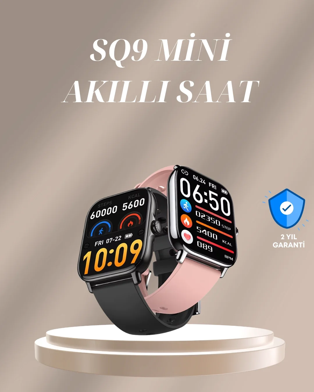 Mey İthalat® IP67 Suya Dayanıklı AMOLED Akıllı Saat Bildirim ve S