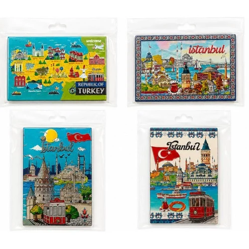 Mey İthalat® İstanbul Temalı Silikon Buzdolapı Süsü Magnet