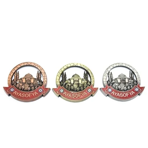 Mey İthalat® İstanbul Temalı Metal Magnet Model 4