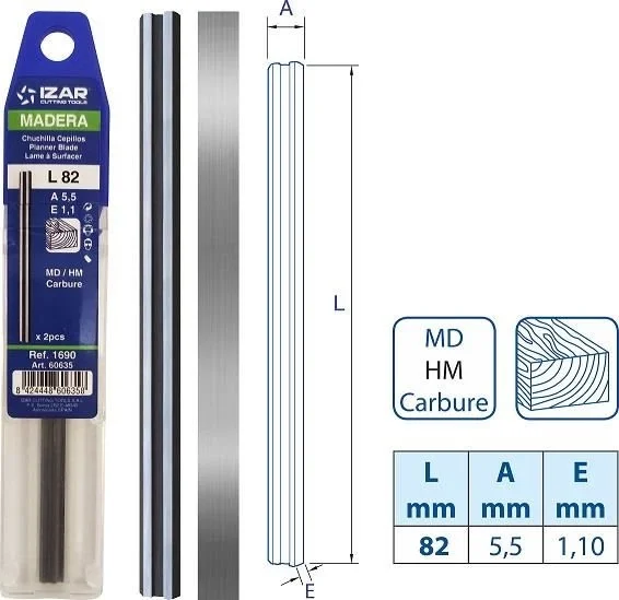 Mey İthalat® İzar Planya Bıçağı 82 mm 1 Çift Mey İthalat® İzar Planya Bıçağı 82 mm 1 Çift