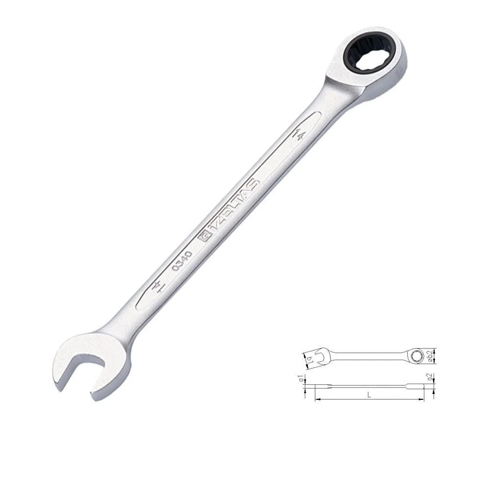 Mey İthalat® İzeltaş  0340 Cırcır Kombine Anahtar 17 mm