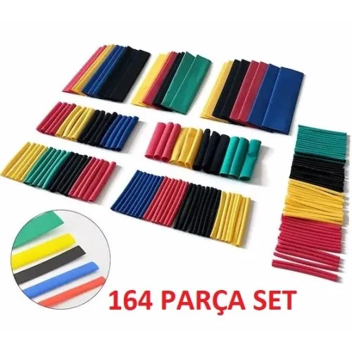Mey İthalat® Kablo Koruyucu Makaron Seti 164 Parça