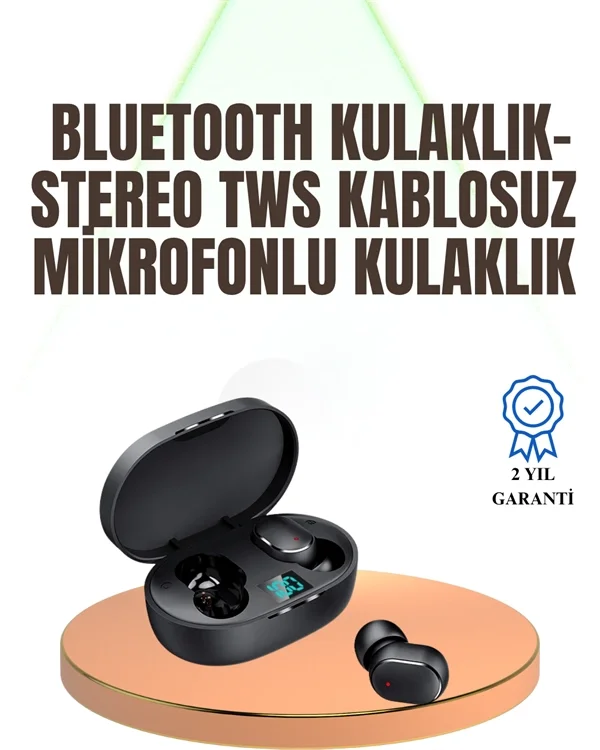 Mey İthalat® Kablosuz Kulak İçi Bluetooth Kulaklık Stereo Dokunma