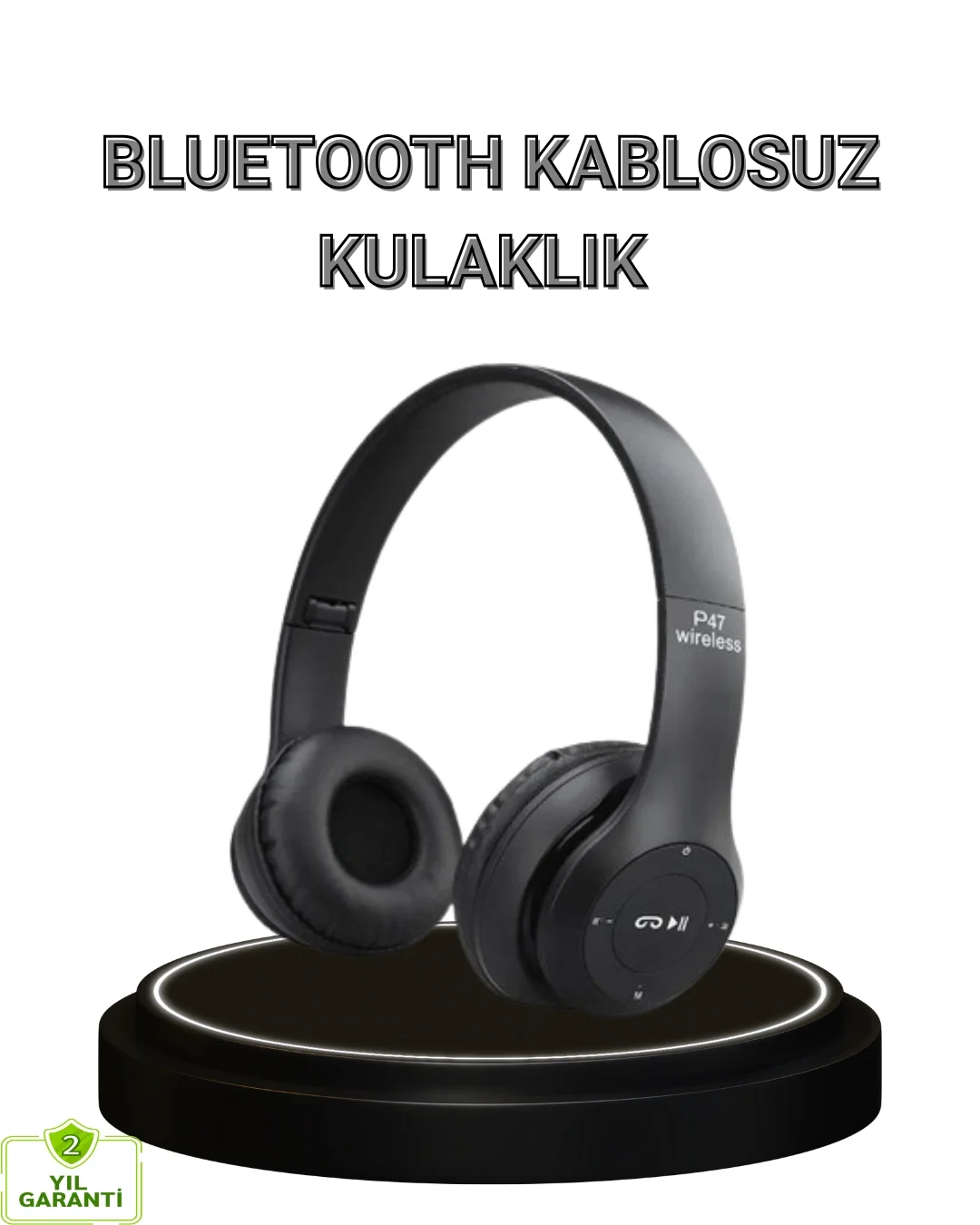 Mey İthalat® Kablosuz Kulaklık – Ergonomik Tasarım ve Uzun Pil Öm