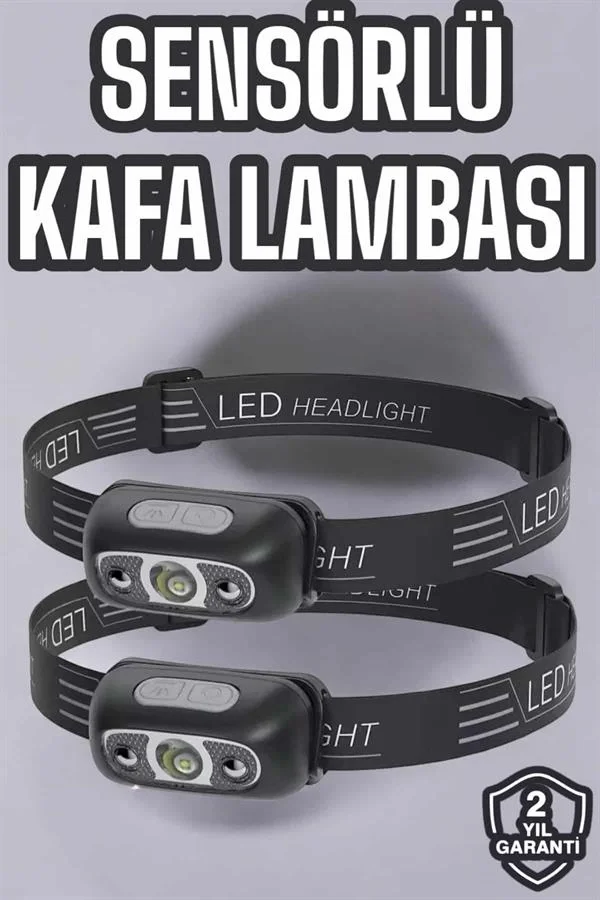 Mey İthalat® Kafa Lambası Kamp Lambası Led Işık Şarjlı Ayarlanabi