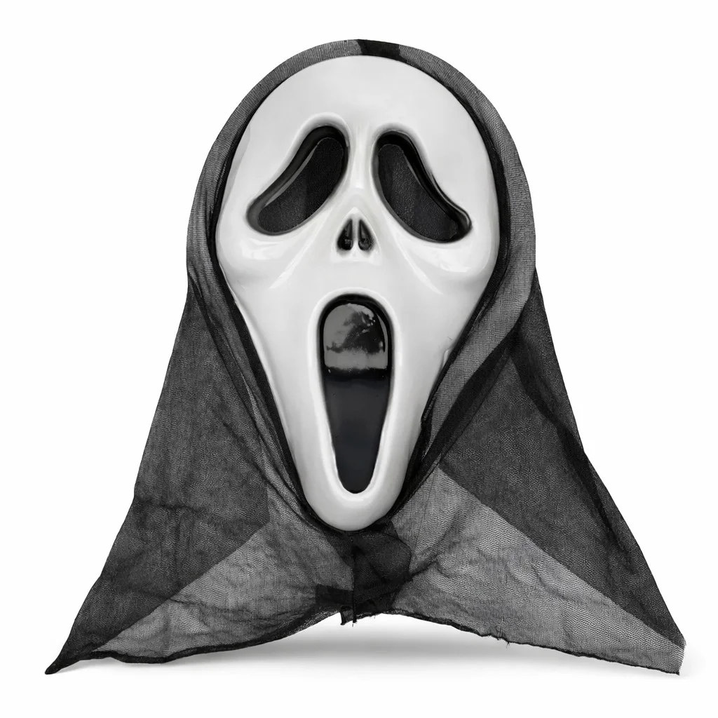 Mey İthalat® Kapşonlu Çığlık Maskesi Scream Maskesi - Hayalet Mas