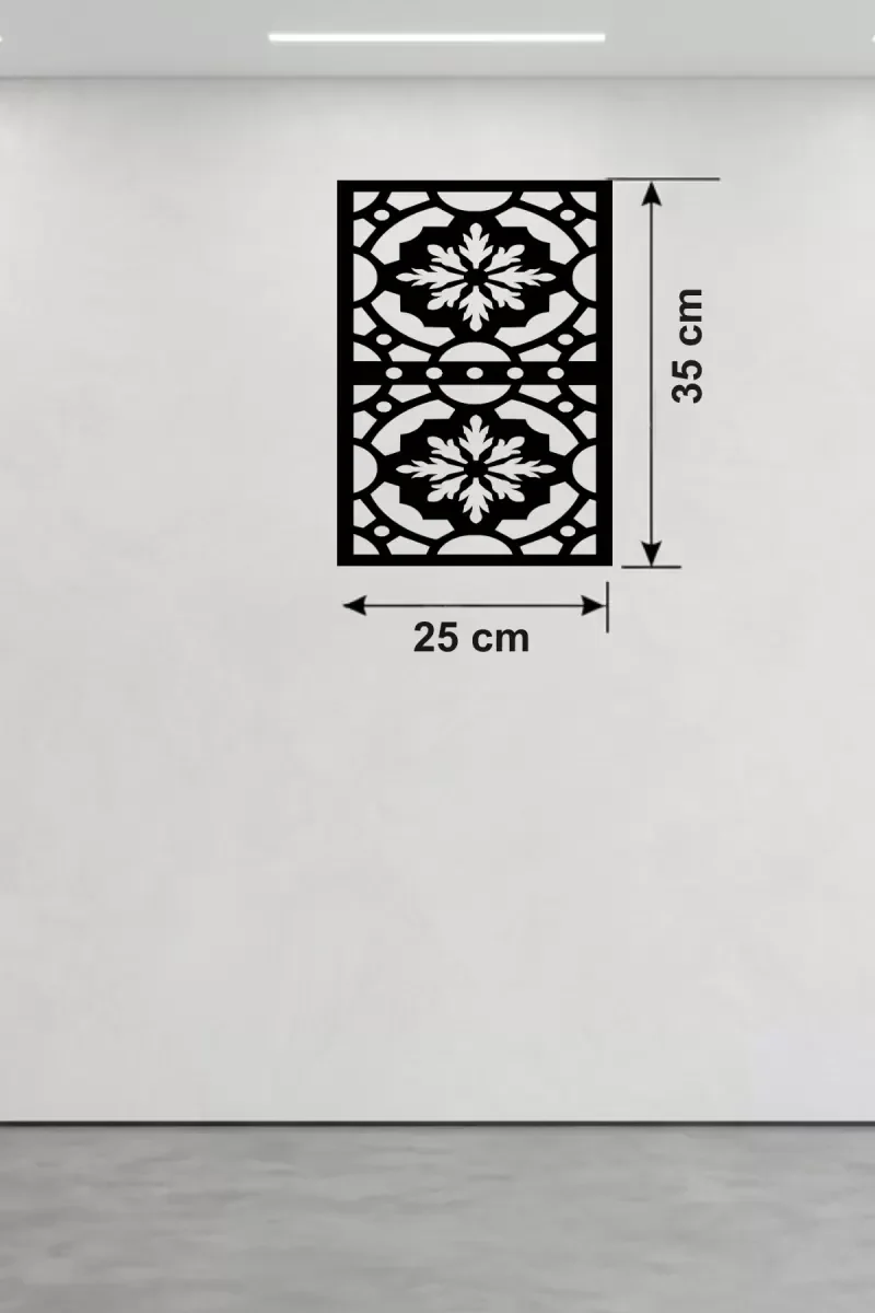 Mey İthalat® Kar Tanesi ve Barok Desenli Ahşap Duvar Tablosu - 25 Mey İthalat® Kar Tanesi ve Barok Desenli Ahşap Duvar Tablosu - 25