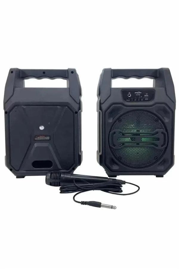 Mey İthalat® Karaoke Mikrofonlu Fm Radyolu Bluetooth Hoparlör Yük