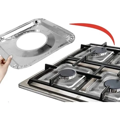 Mey İthalat® Kare Ocak Üstü Yağ Koruyucu Alüminyum Levha 23*23 cm