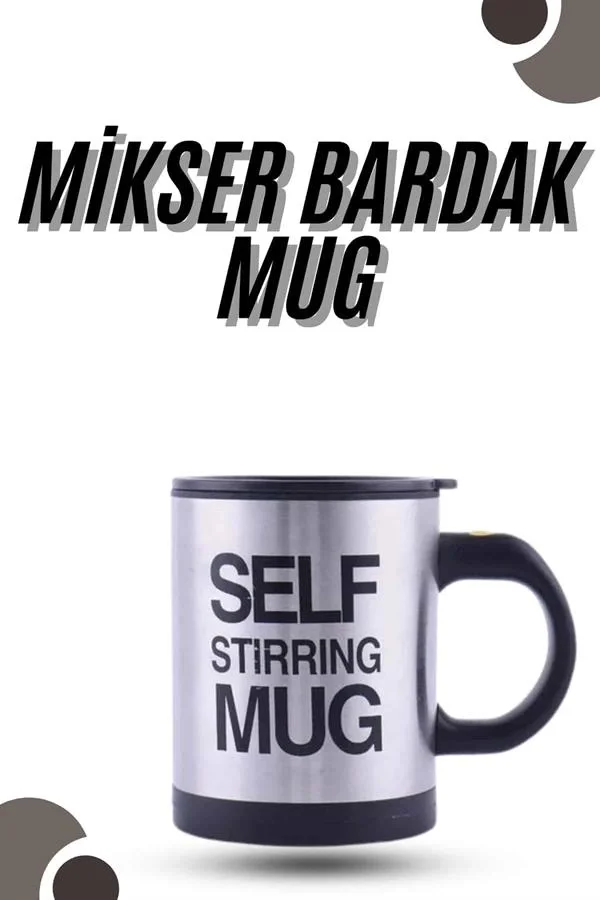 Mey İthalat® Karıştırıcı Özellikli Mikser Kupa Bardak Kompakt Taş
