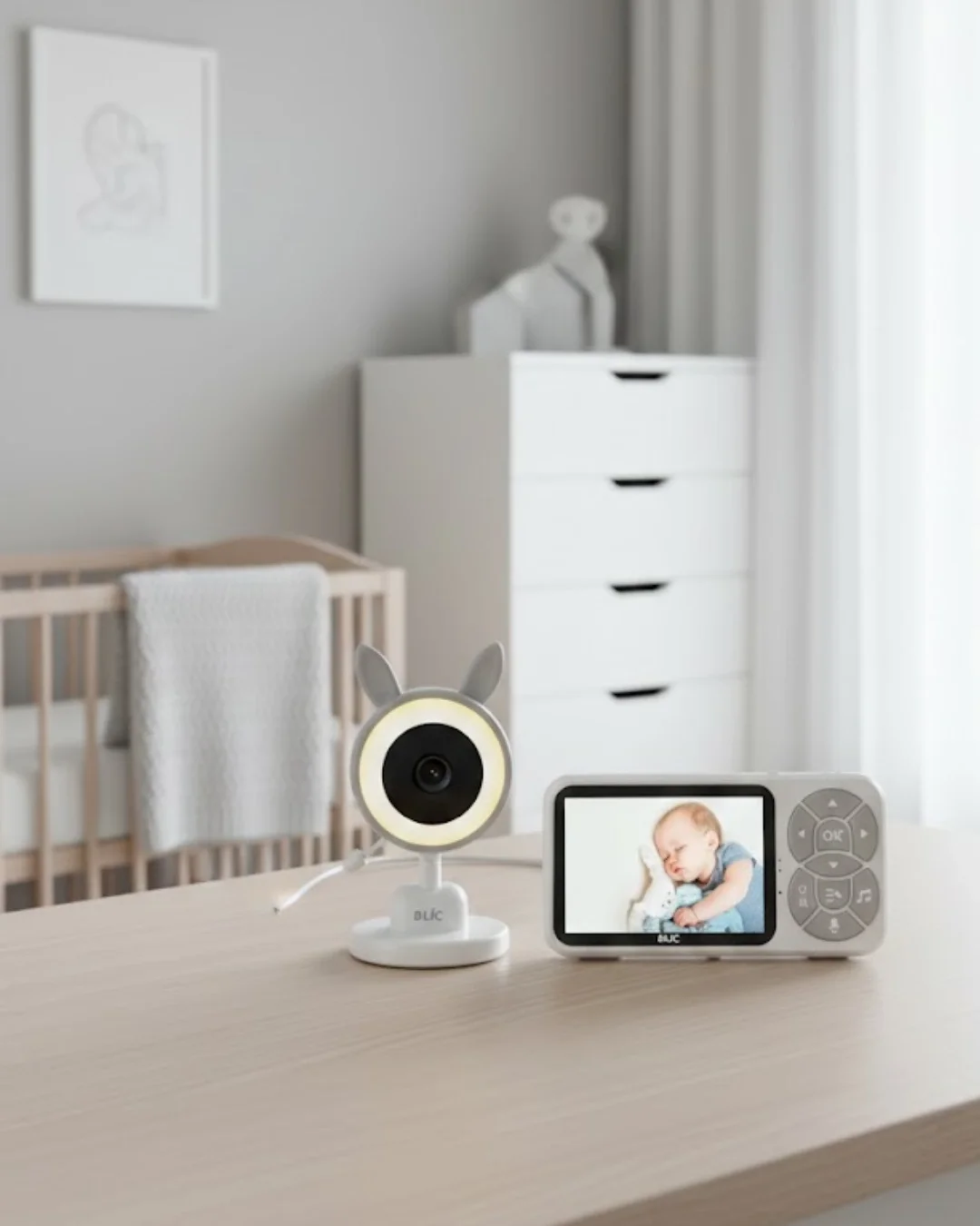 Mey İthalat® Karşılıklı Sesli Bebek Kamerası 4x Zoom Sıcaklık Sen