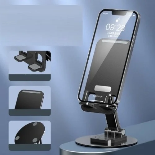 Mey İthalat® Katlanabilir Telefon Tutucu Stand Yuvarlak Tabanlı C