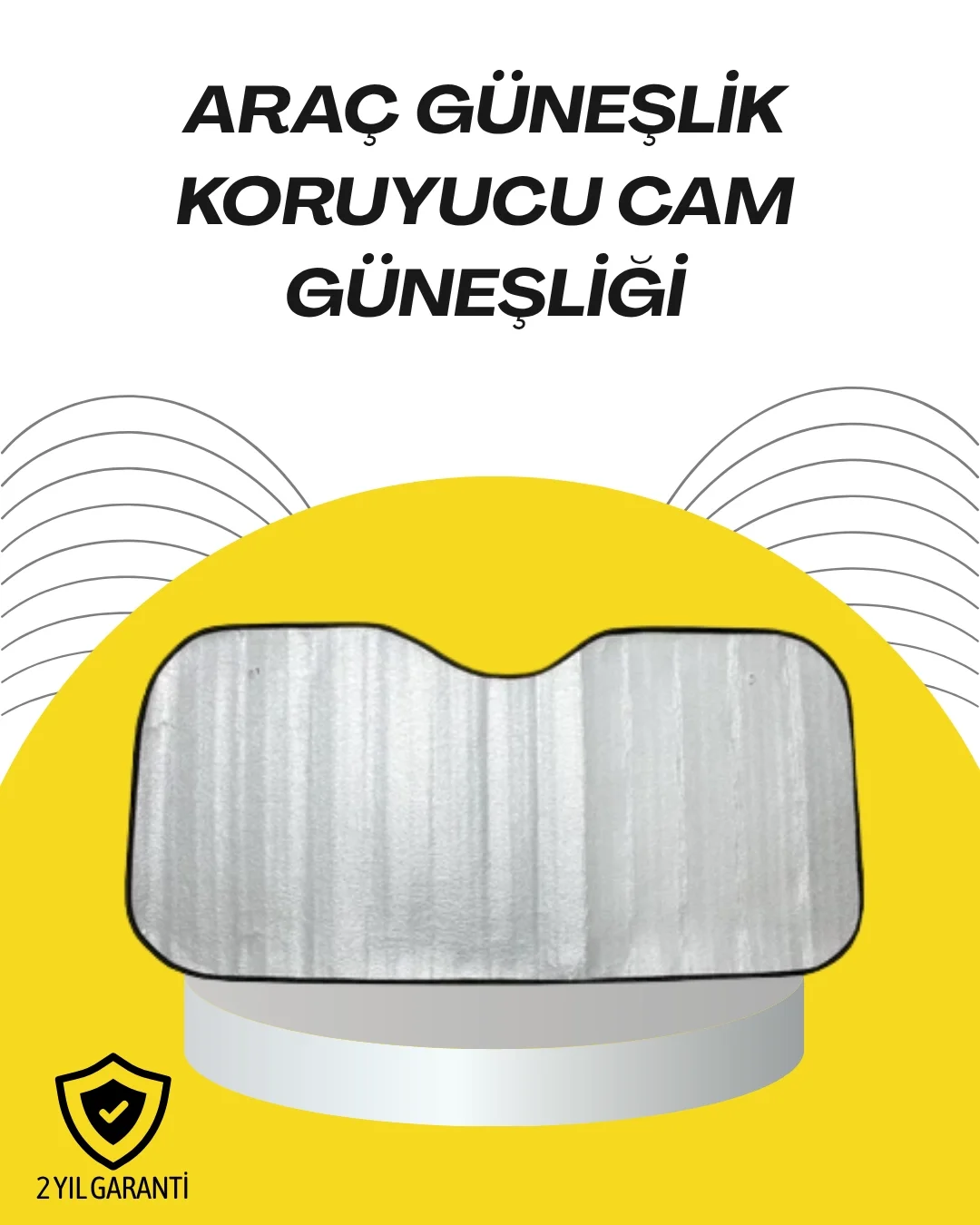 Mey İthalat® Katlanabilir Reflektörlü Oto Güneşliği – Yaz Sıcakla