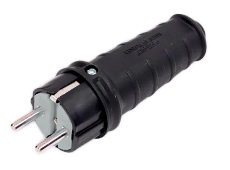 Mey İthalat® Kauçuk 1 X 16 A Topraklı Erkek Fiş 220V Mey İthalat® Kauçuk 1 X 16 A Topraklı Erkek Fiş 220V