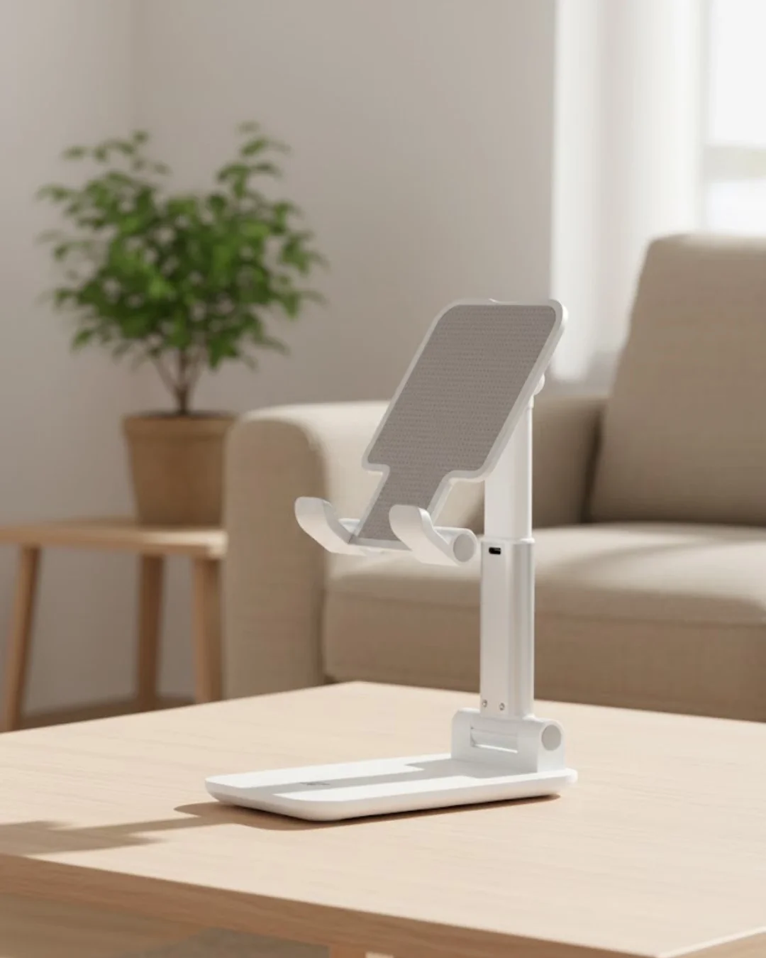 Mey İthalat® Kaymaz Silikon Yüzeyli Ergonomik Telefon Standı