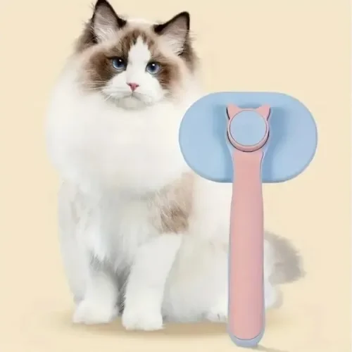 Mey İthalat® Kedi ve Köpekler İçin Kendini Temizleyen Tüy Fırçası