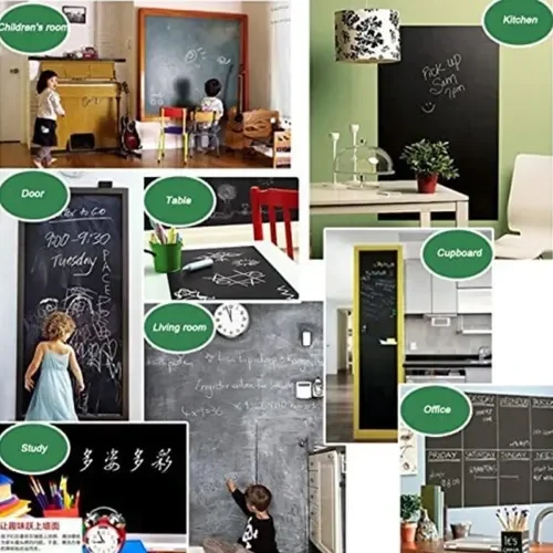 Mey İthalat® Kendinden Yapışkanlı Kara Tahta Sticker Rulo