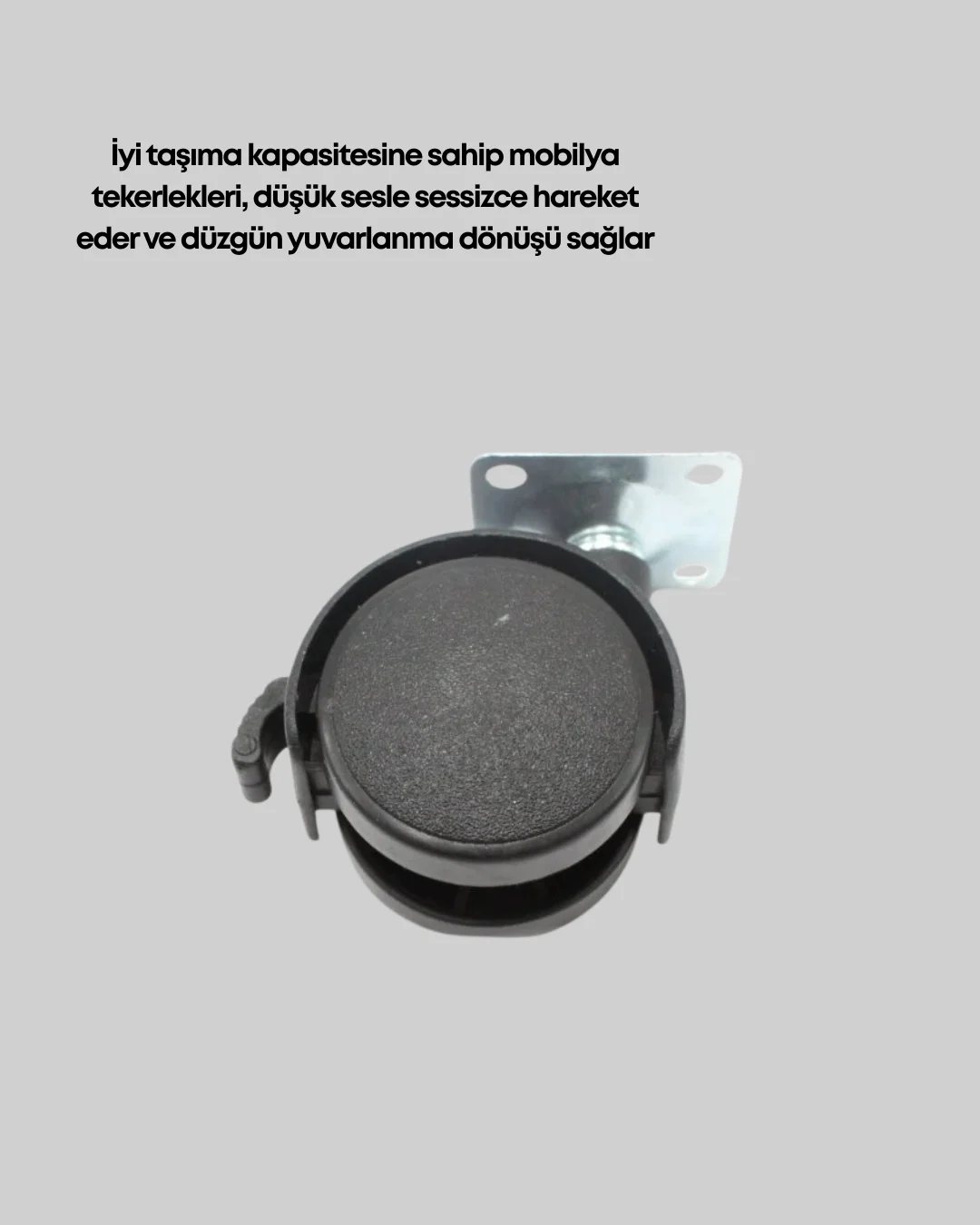 Mey İthalat® Kilitli 4 cm Evrensel Tekerlek Ayak Tek Adet