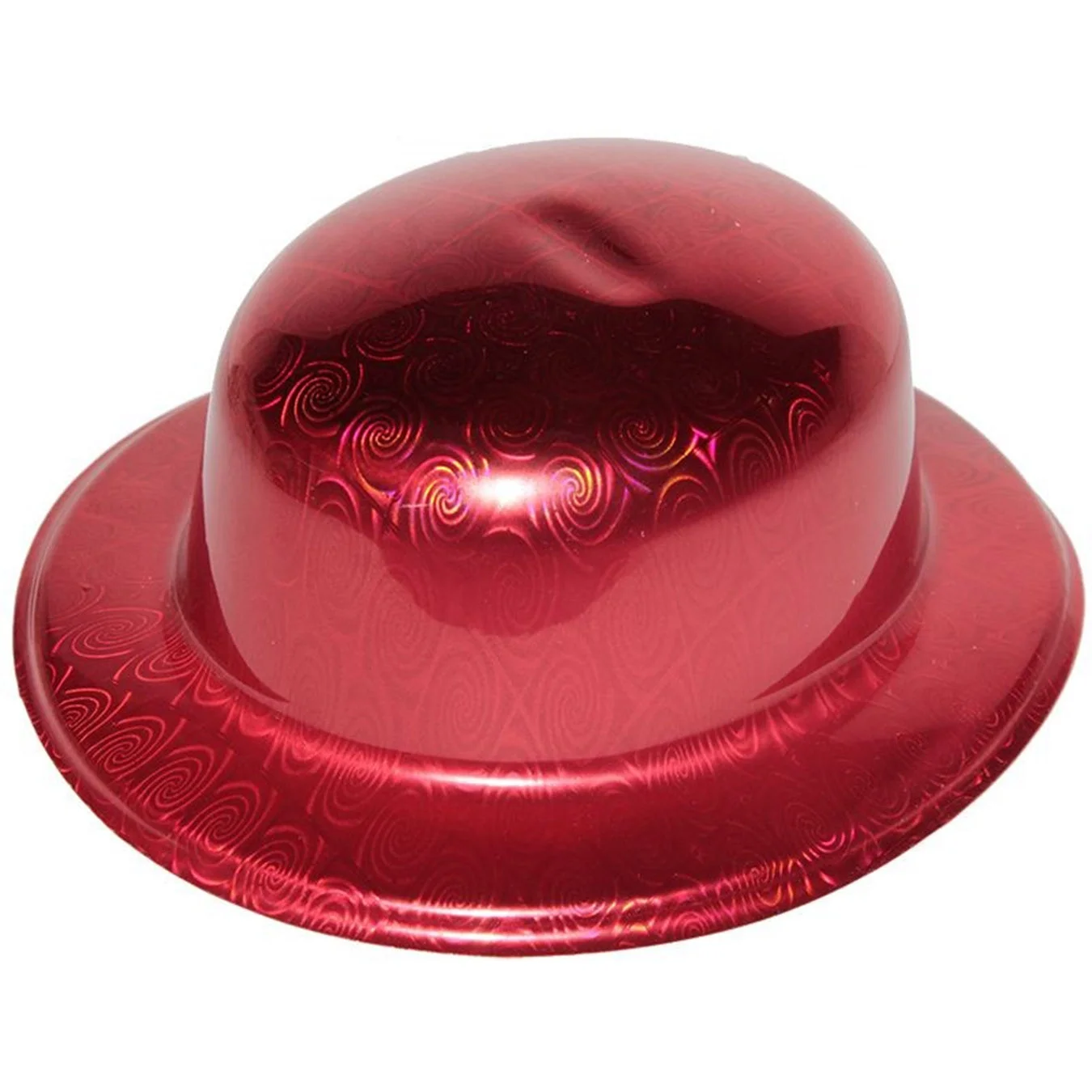 Mey İthalat® Kırmızı Renk Hologramlı Plastik Yuvarlak Melon 27x24