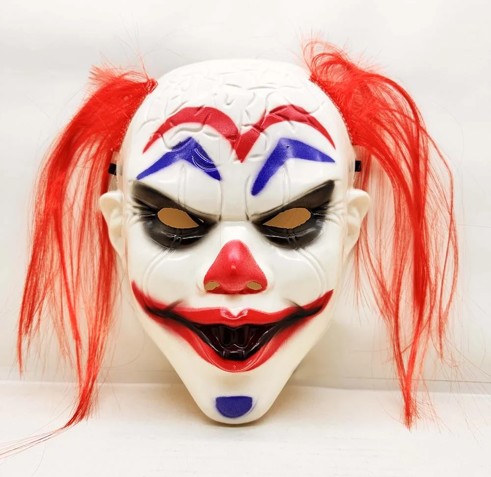 Mey İthalat® Kızıl Saçlı Joker Palyaço Maskesi