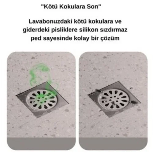 Mey İthalat® Koku Önleyici Silikon Gider Kapağı