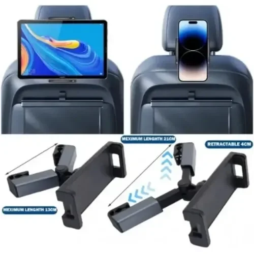 Mey İthalat® Koltuk Arkası Ayarlanabilir Tablet Telefon Tutucu CM