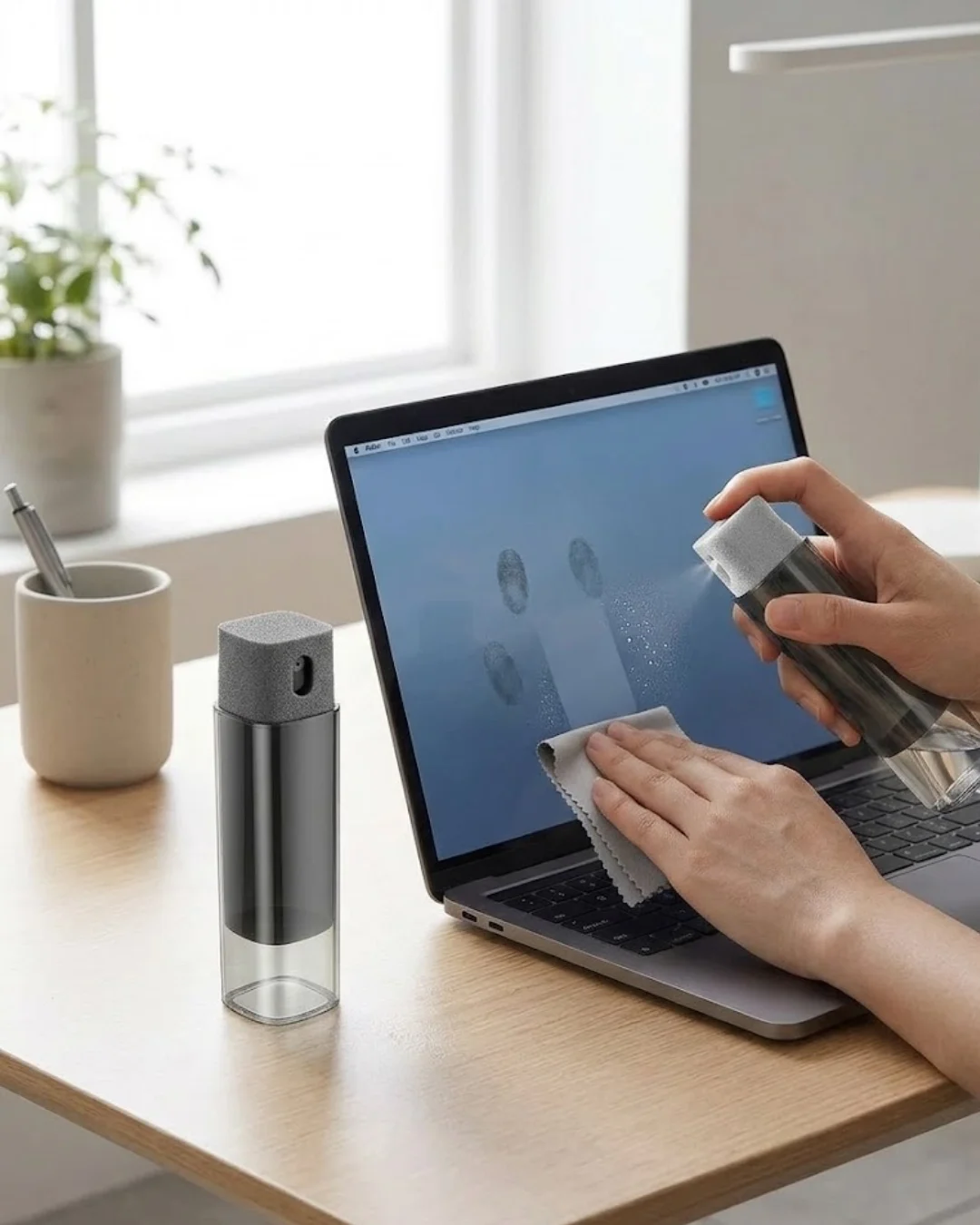 Mey İthalat® Kompakt Ekran Temizleme Sprey Şişesi Telefon Tablet 