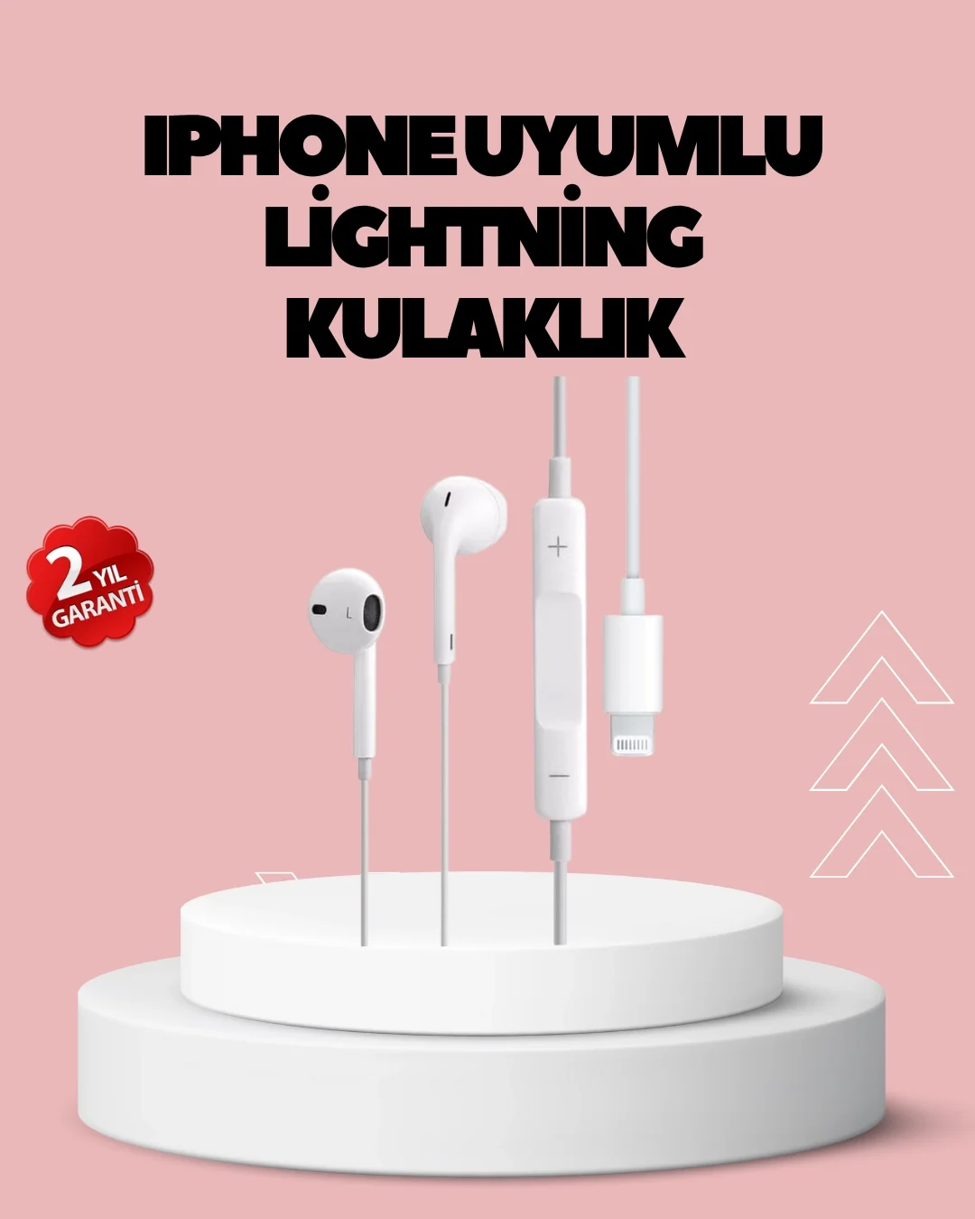 Mey İthalat® Konforlu Ergonomik Kare Tasarımlı Müzik ve Çağrı Kul