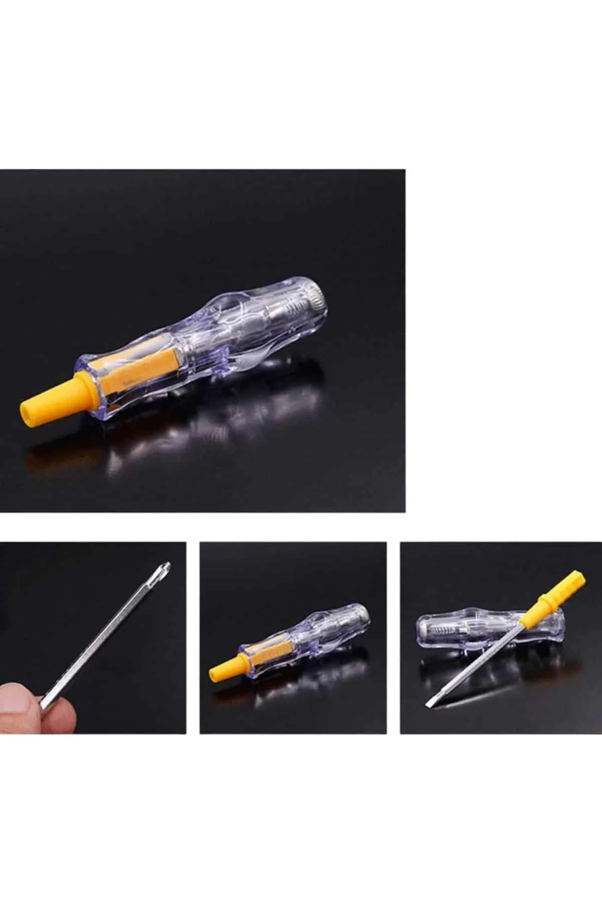 Mey İthalat® Kontrol Kalemi Nikel Kaplama Çift Başlıklı Test Ciha
