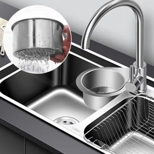 Mey İthalat® Kuğu Tasarımlı Paslanmaz Lavabo Drenaj Sepeti
