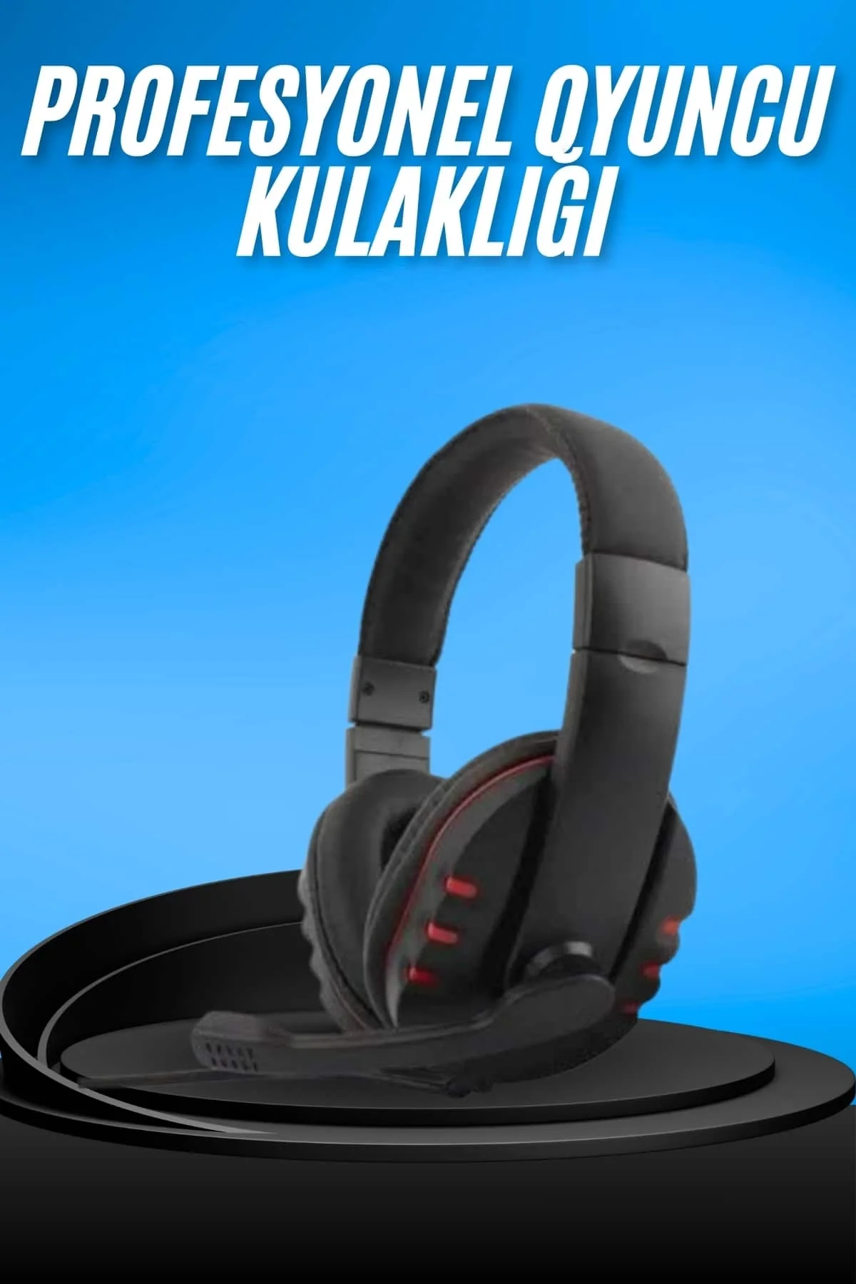Mey İthalat®  Kulaklığı Kulak Üstü Kablolu Gaming Kulaklık Mikrof