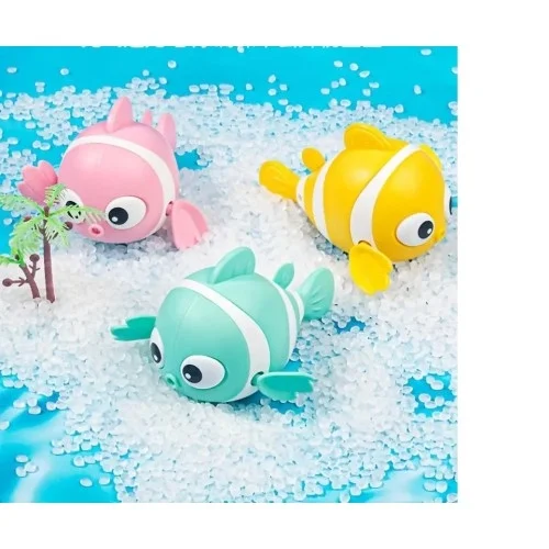 Mey İthalat® Kurmalı Balık Bebek Banyo Oyuncağı