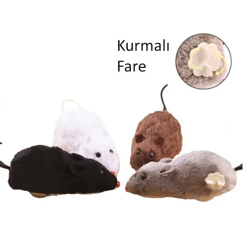 Mey İthalat® Kurmalı Fare Kedi Eğitim Oyuncağı