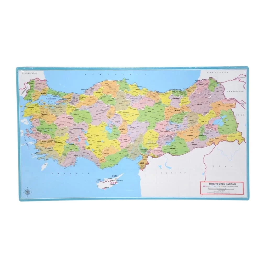 Mey İthalat® LCSH001 Siyasi Harita Çerçeveli Puzzle