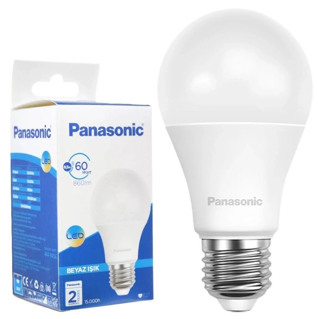 Mey İthalat® Led Ampul 8,5 Watt Beyaz Renk E27 Duy Mey İthalat® Led Ampul 8,5 Watt Beyaz Renk E27 Duy