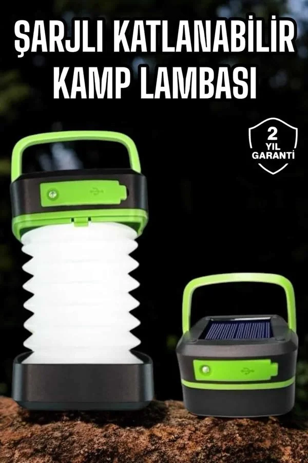 Mey İthalat® Led Lamba Kamp Lambası Hafif Taşınabilir Şarj Süreli