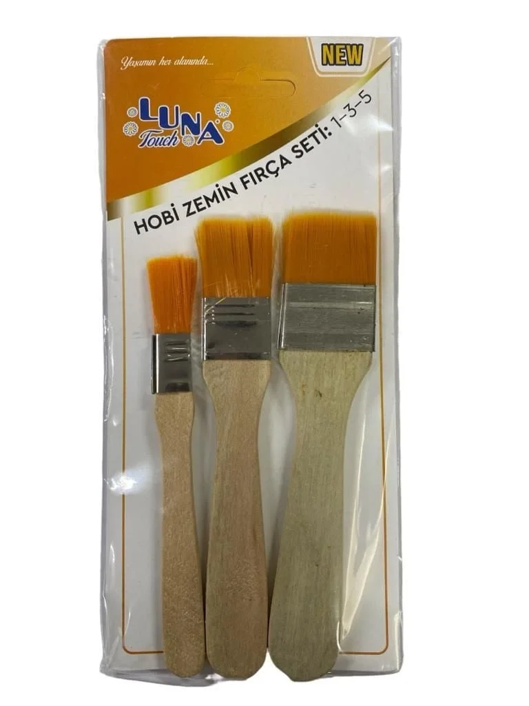 Mey İthalat® Luna Zemin Fırça Seti 1-3-5 No 3 Parça