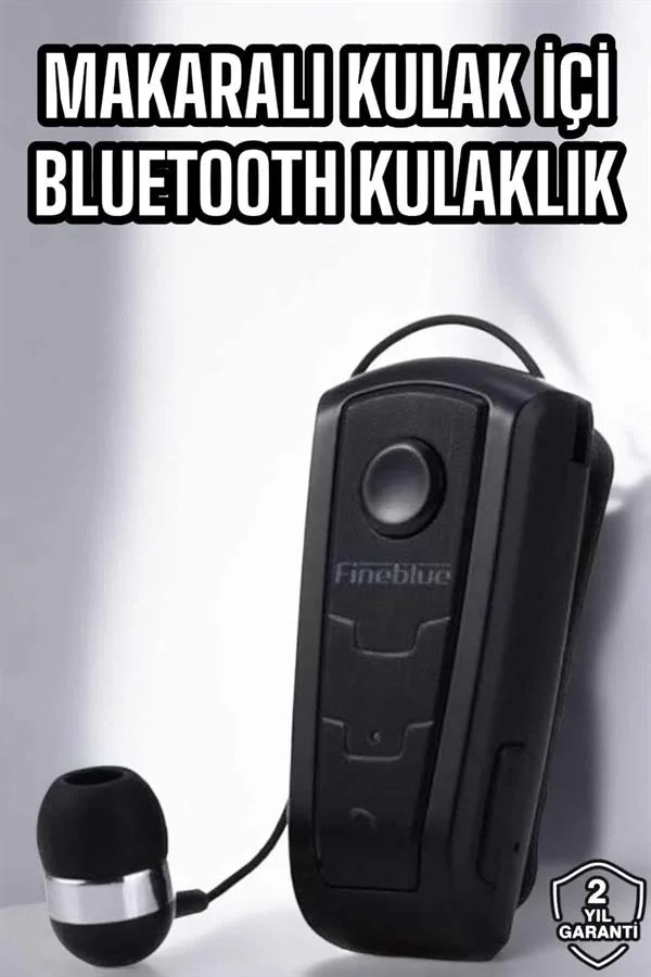 Mey İthalat® Makaralı Bluetooth Kulaklık Çağrı Cevaplama Kablolu 