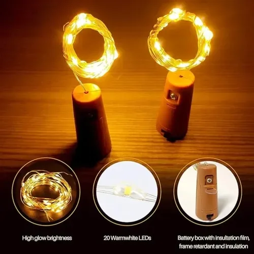Mey İthalat® Mantar Tıpa Peri Led