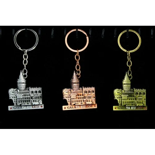 Mey İthalat® Metal Galata Kulesi Anahtarlık Model 4